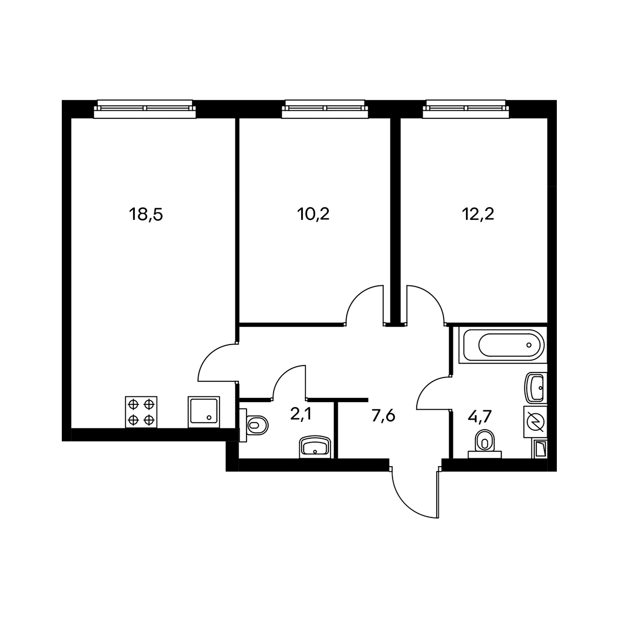 Кв 9 1. Планировка квартиры 55. Планировка квартиры 55 м2. Двухкомнатная квартира 55 кв.м планировка. Планировка квартиры 55 кв.м.