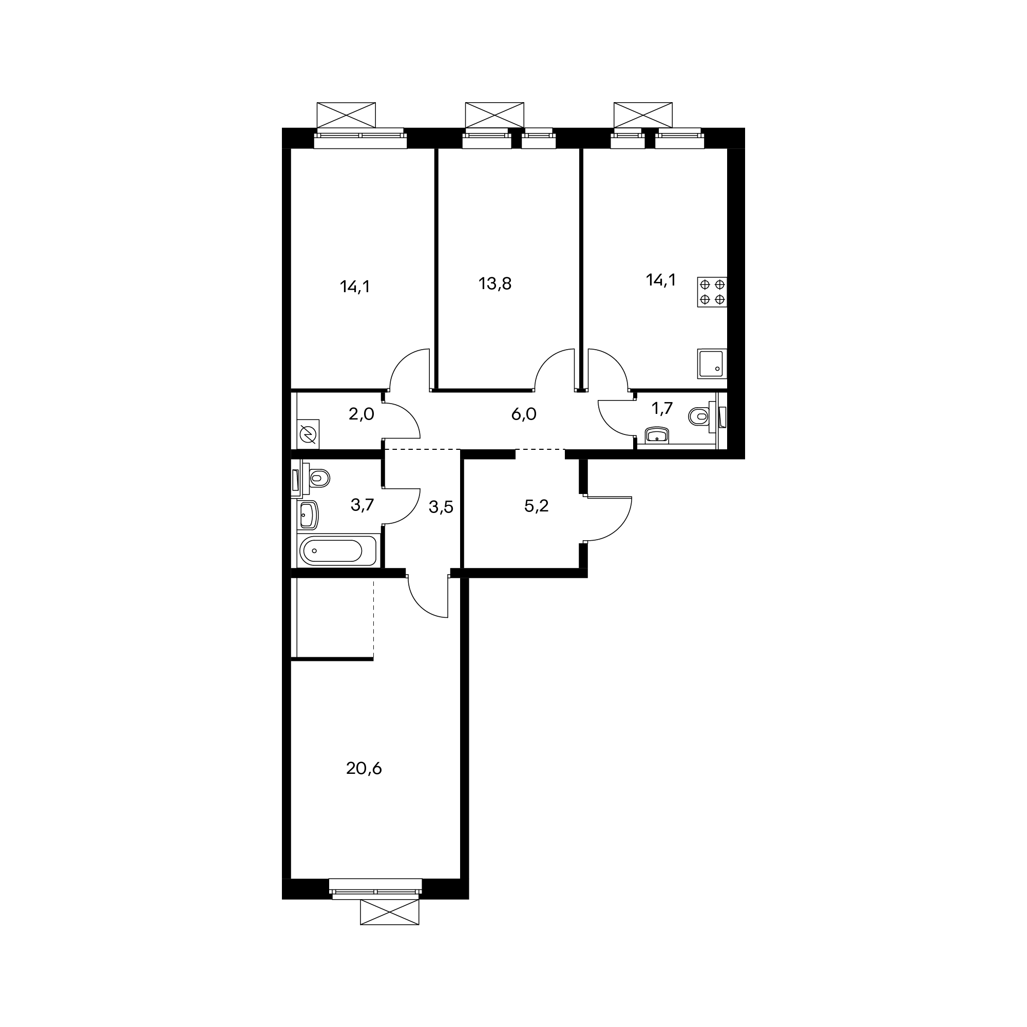 Карта квартир пик