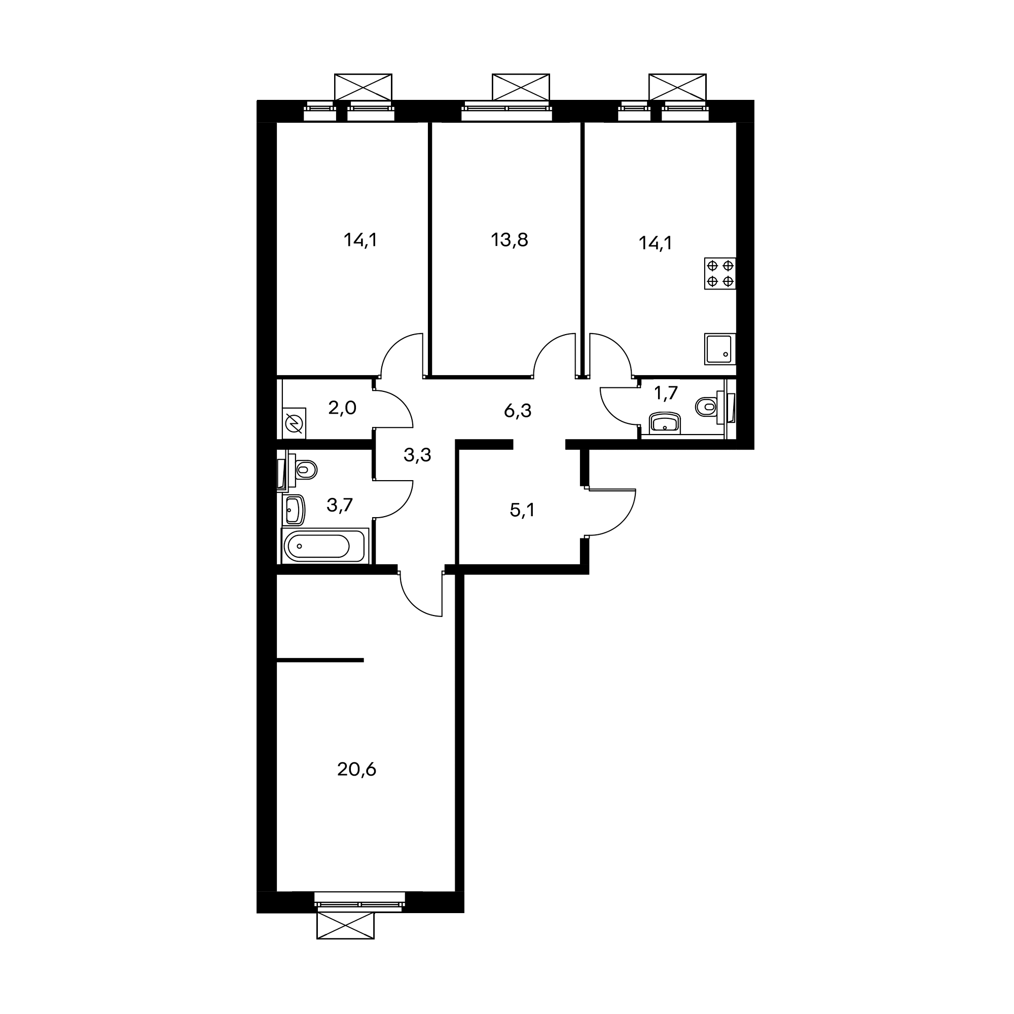 Где пик 2. 3km16_6.0-1_d_a_6 пик планировка. 3kl13_9.0-1_s_a_5. Пик 56.2 планировка. План БТИ пик.