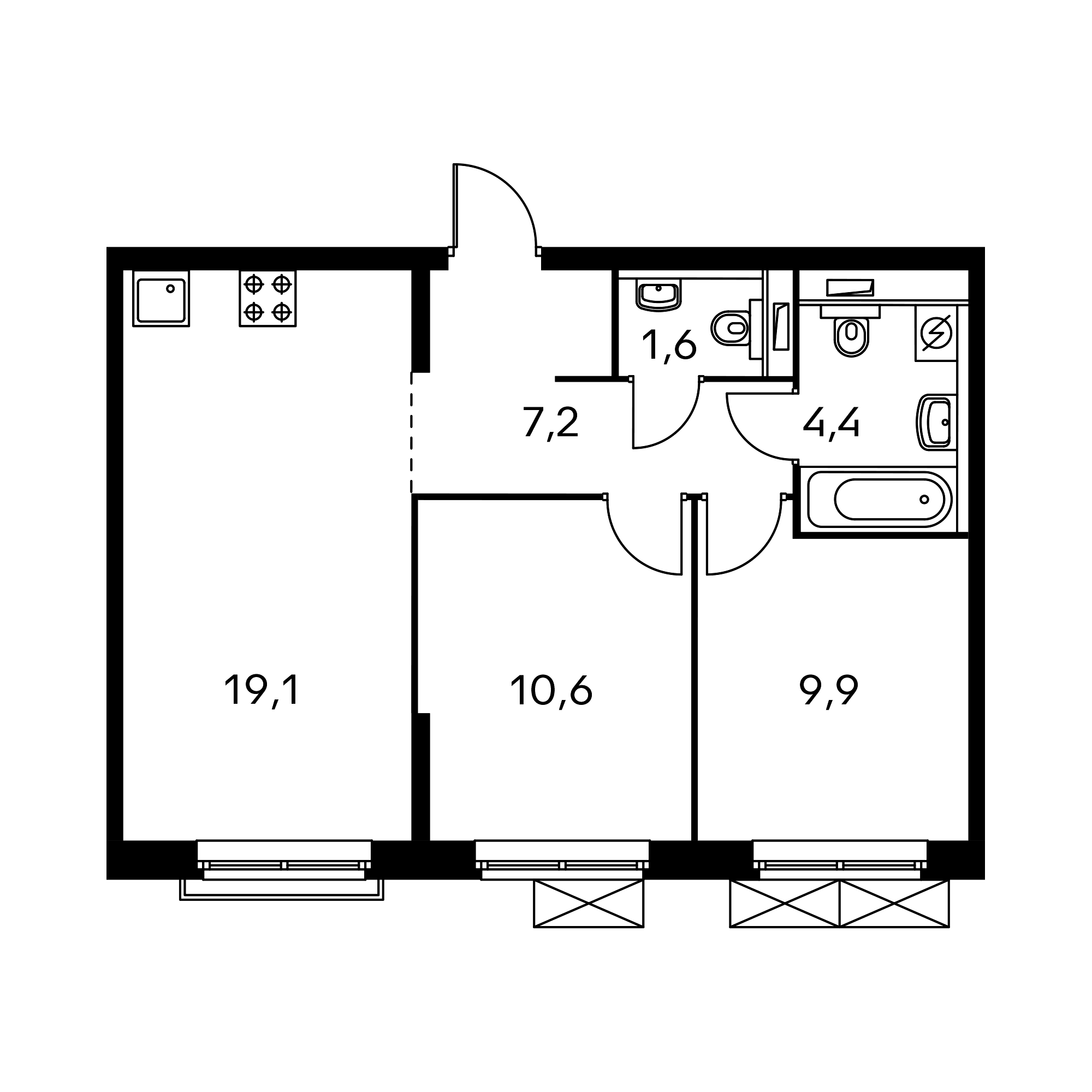 Планировки квартир пик 2