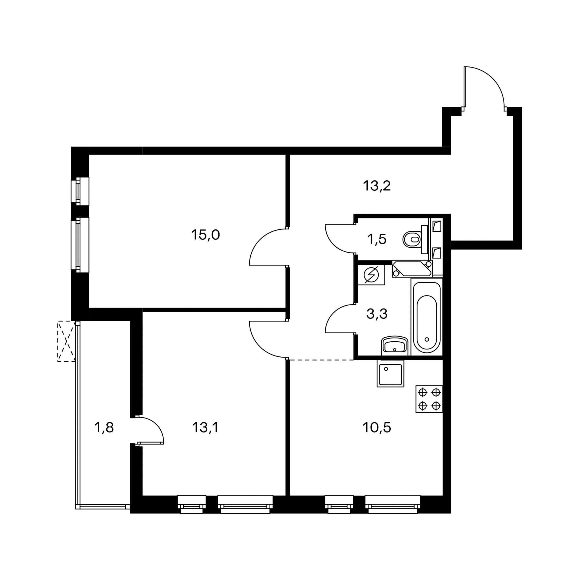 Обнинск Маркса 82 планировки квартир.