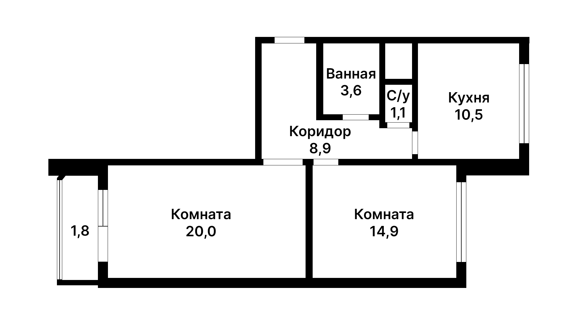 Планировка квартиры пик 2 комнаты